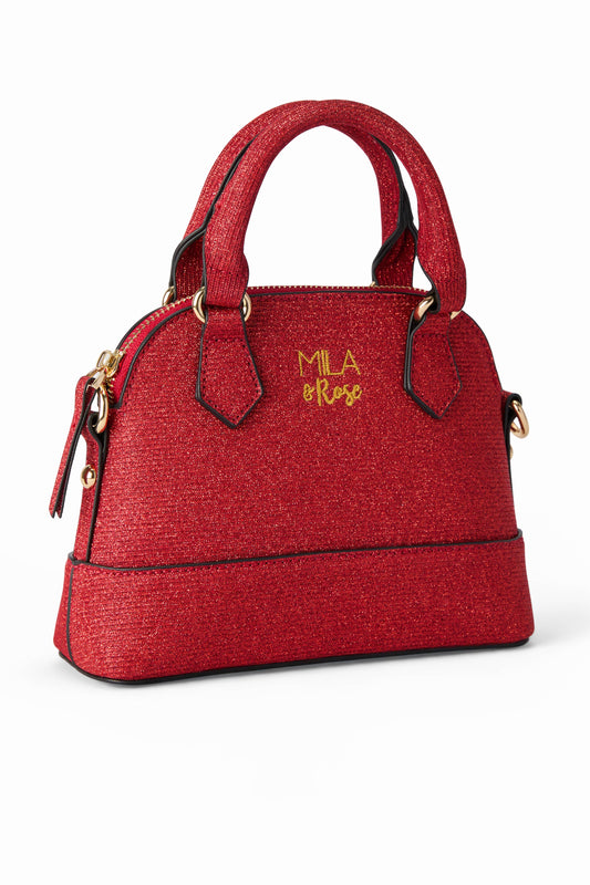 Mila & Rose - Red Shimmer Girl's Crossbody Purse