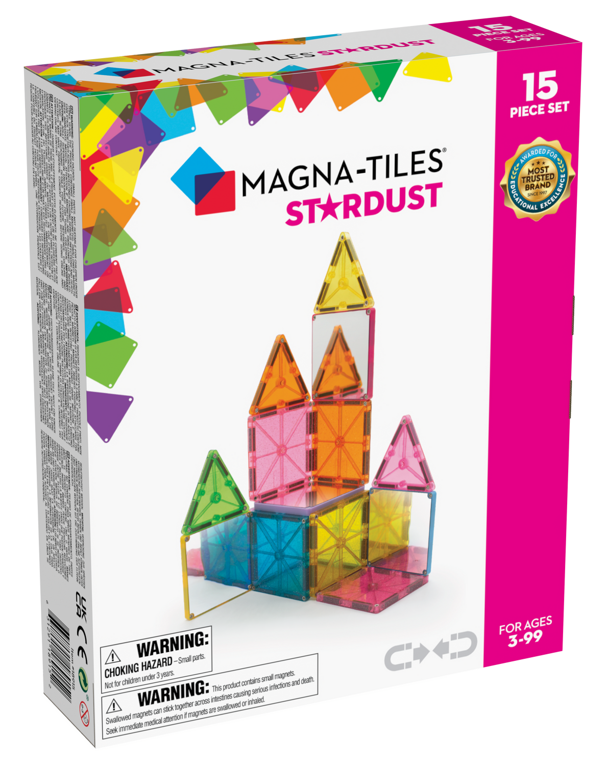 Magna-Tiles - Magna-Tiles Stardust 15-Piece Set