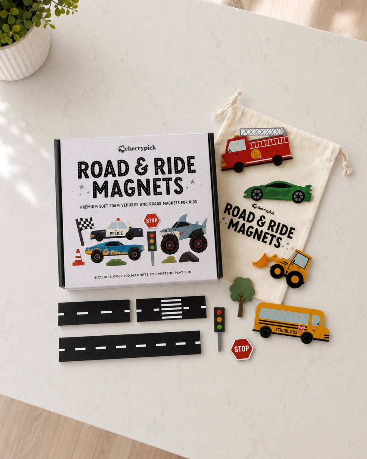 Cherrypick - Road & Ride Car Magnets Set (100pc set)