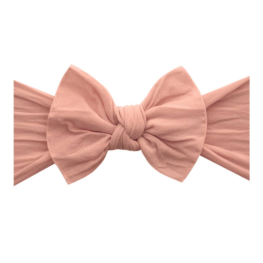 Baby Bling Bows - Baby Bling® The Original Knot soft nylon headband: Seashell