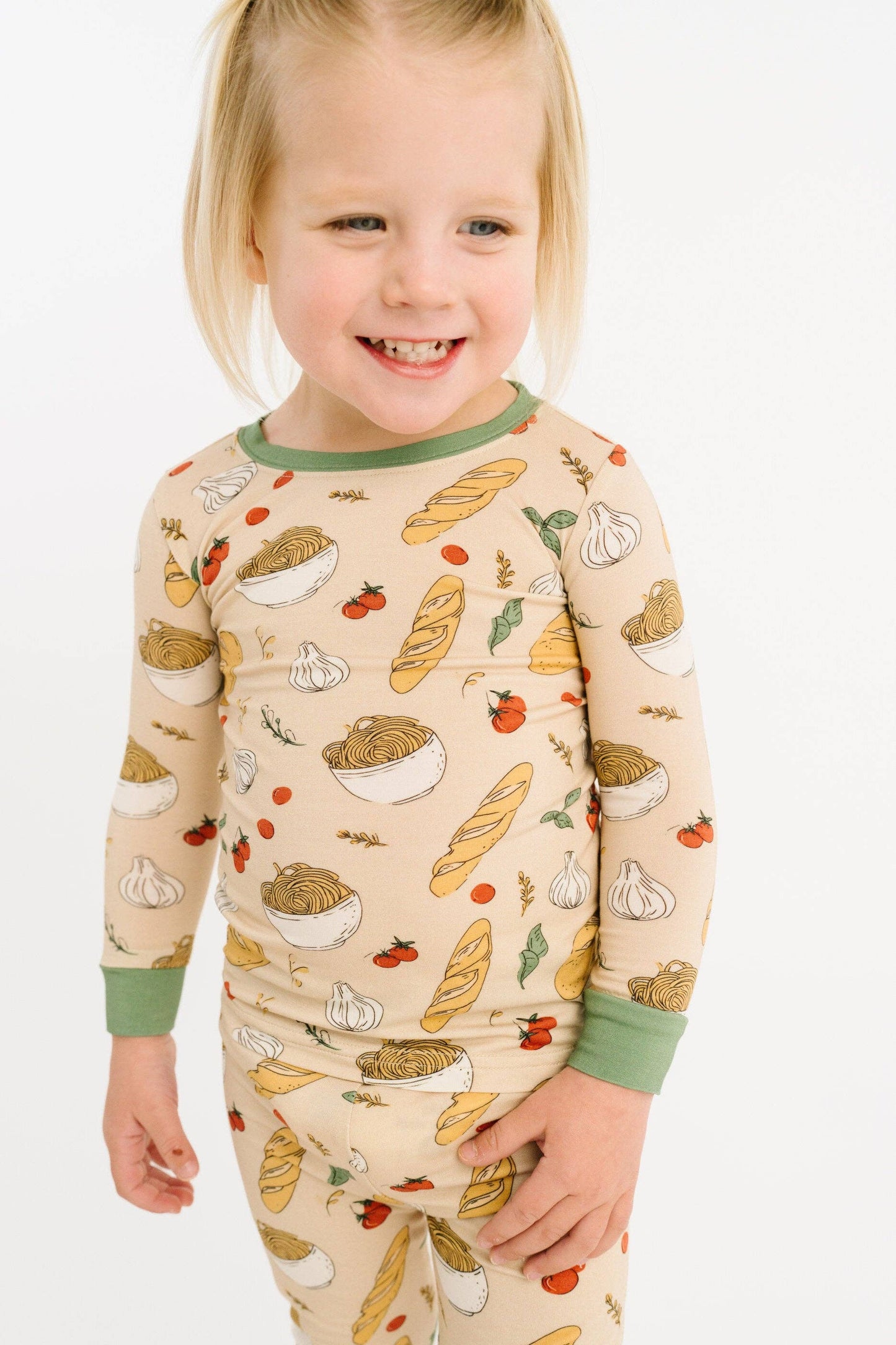 Little One Shop - Pasta Party Bamboo PJ Set