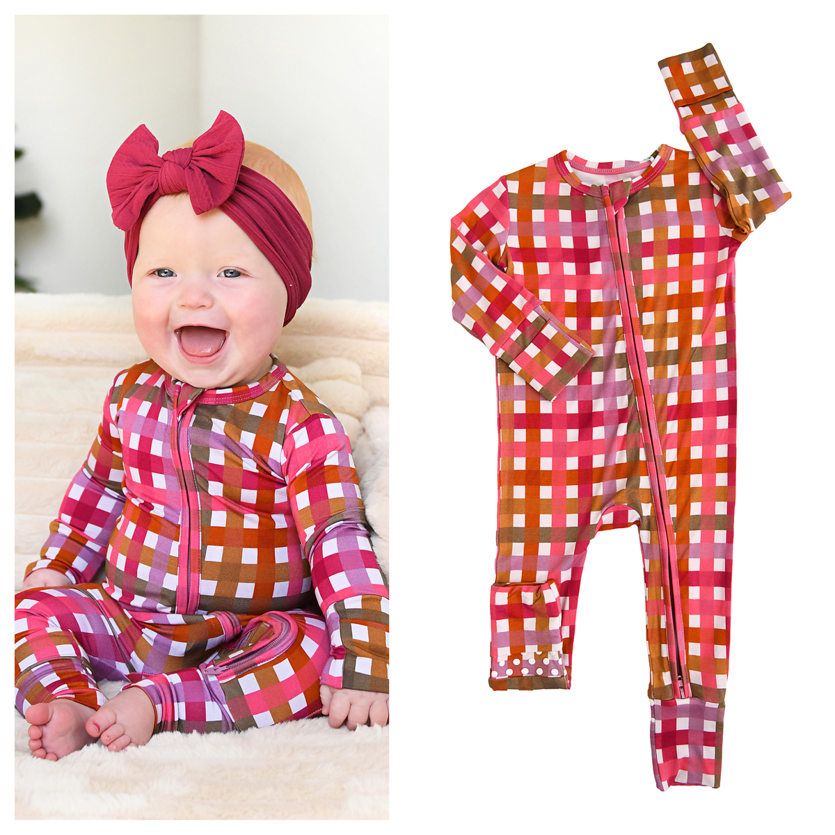 Gigi and Max - Peyton ZIP Bamboo PJ Romper
