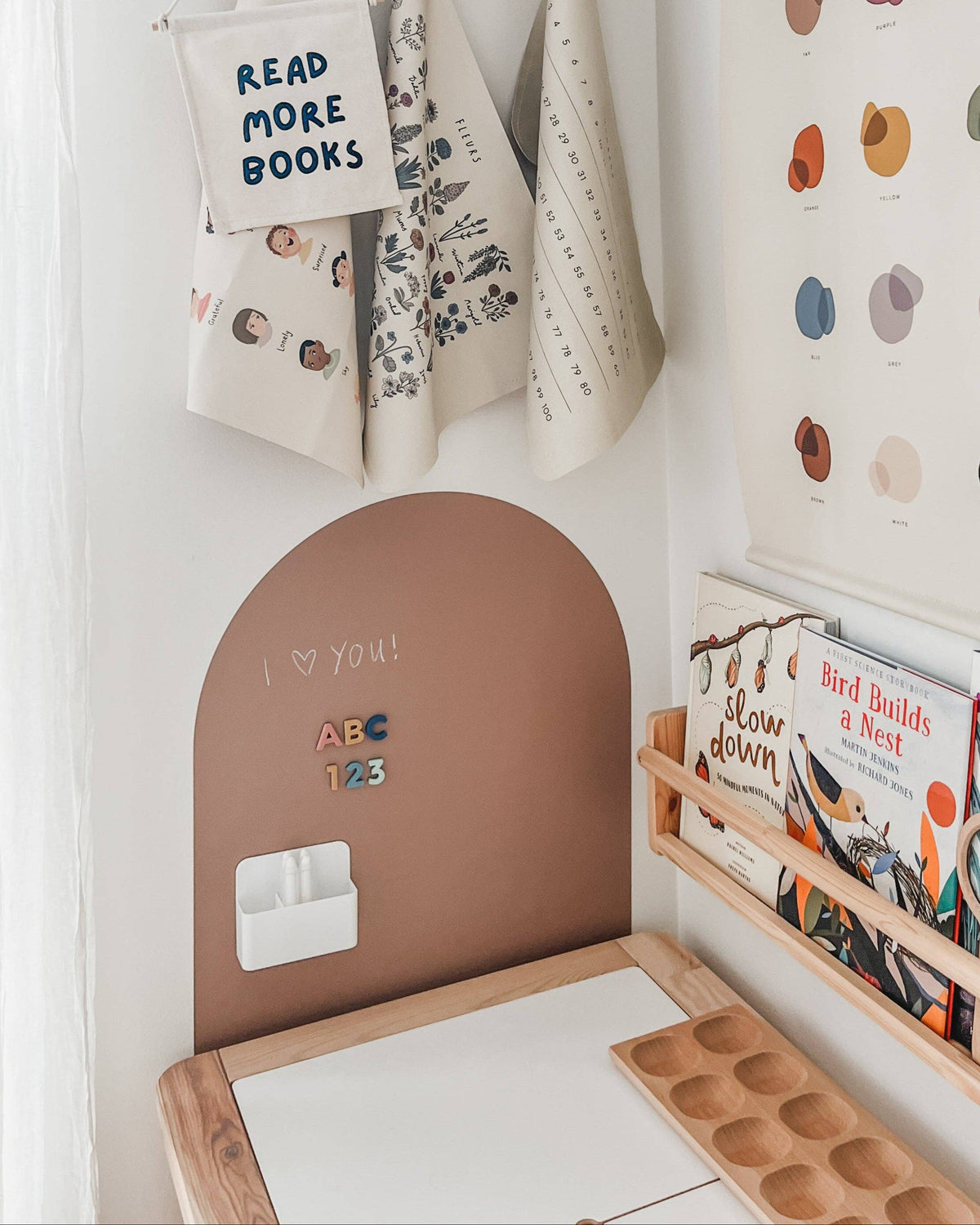 Cherrypick - MINI Magic Playwall - Arch Magnetic Art Wall Decal: Blush