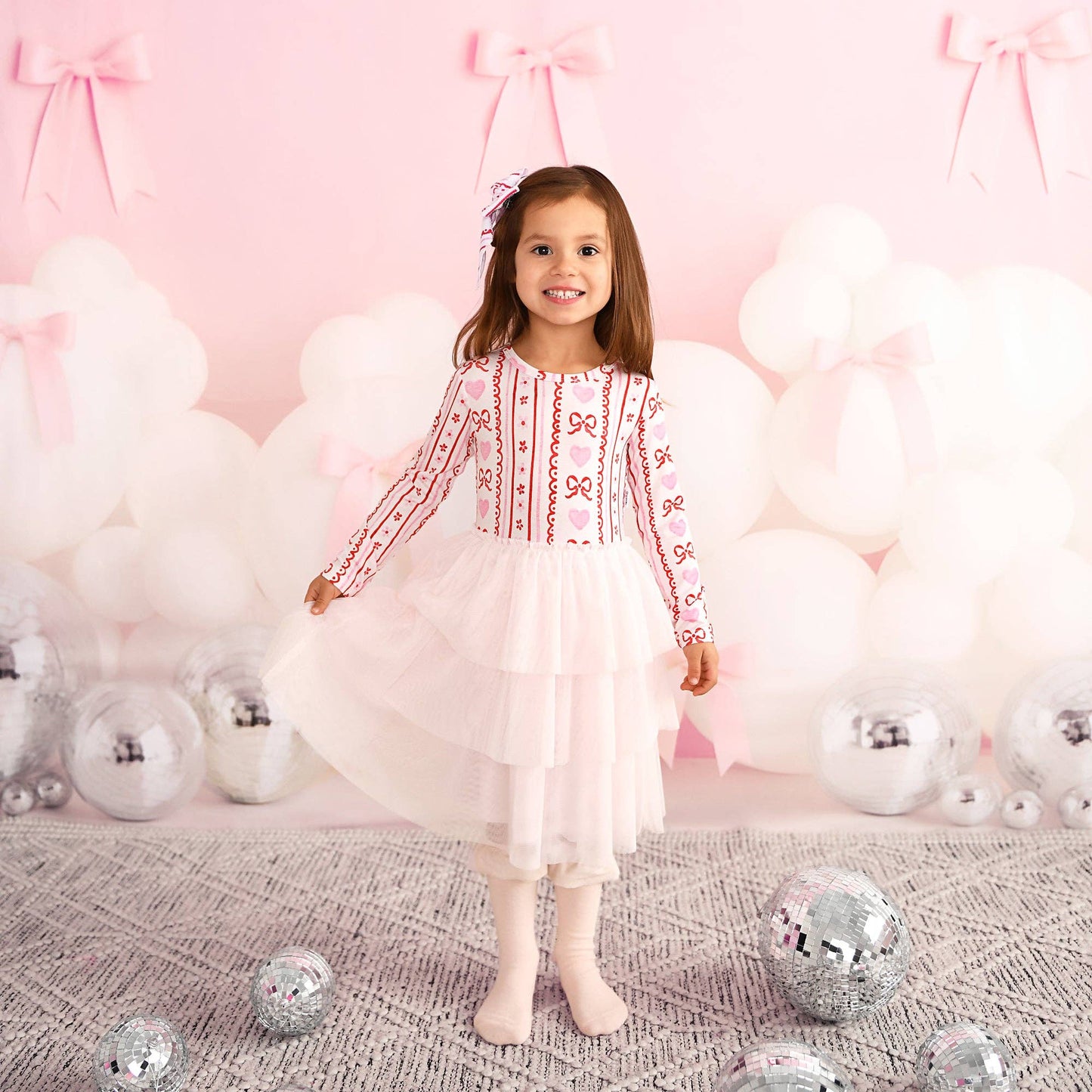 Gigi and Max - Hallie Tulle Tutu Dress Valentines Day Bamboo