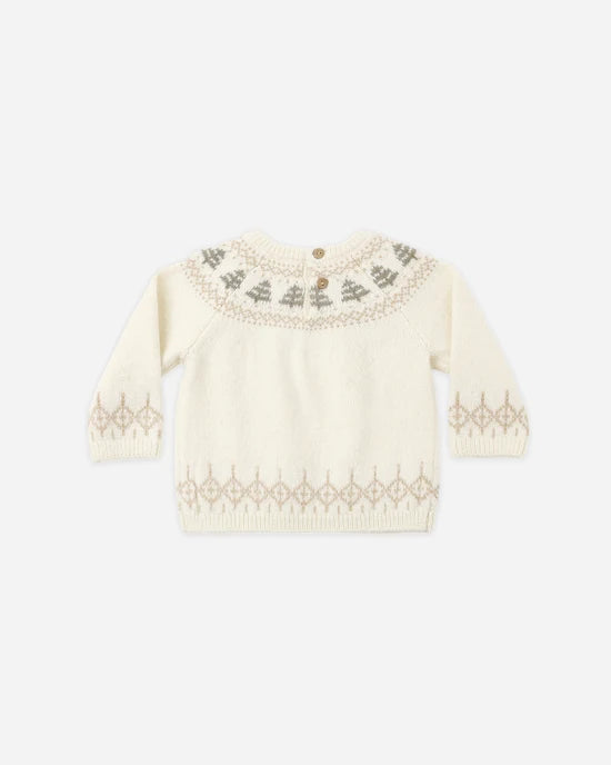 Quincy Mae - Rex Sweater || Tree Fair Isle