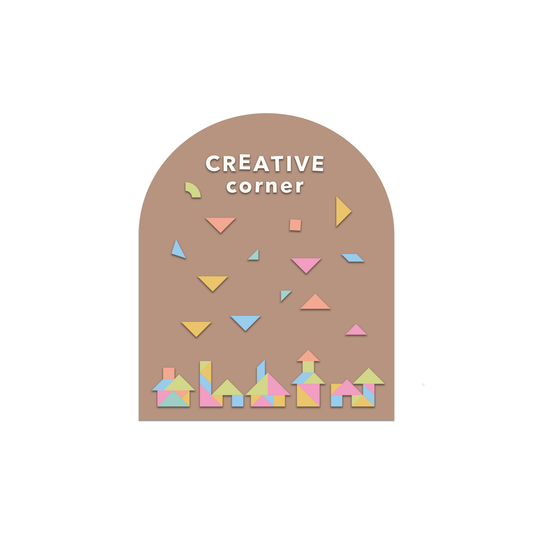 Cherrypick - MINI Magic Playwall - Arch Magnetic Art Wall Decal: Caramel