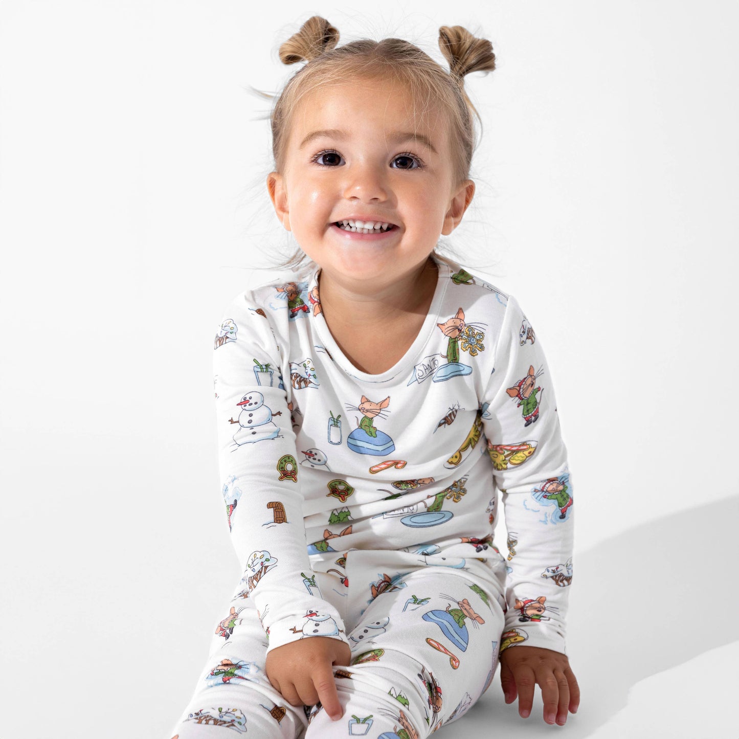 Bellabu Bear - If You Give A Mouse A Cookie Christmas Bamboo Kids Pajamas