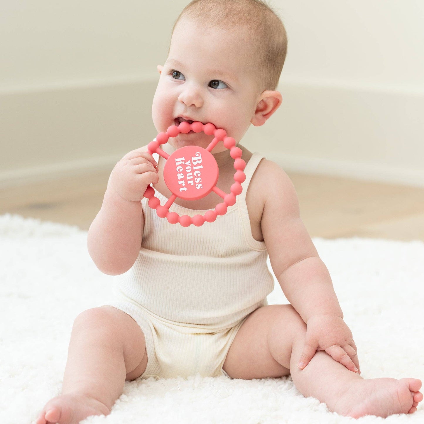 Bella Tunno - Bless Your Heart Happy Teether: Pink