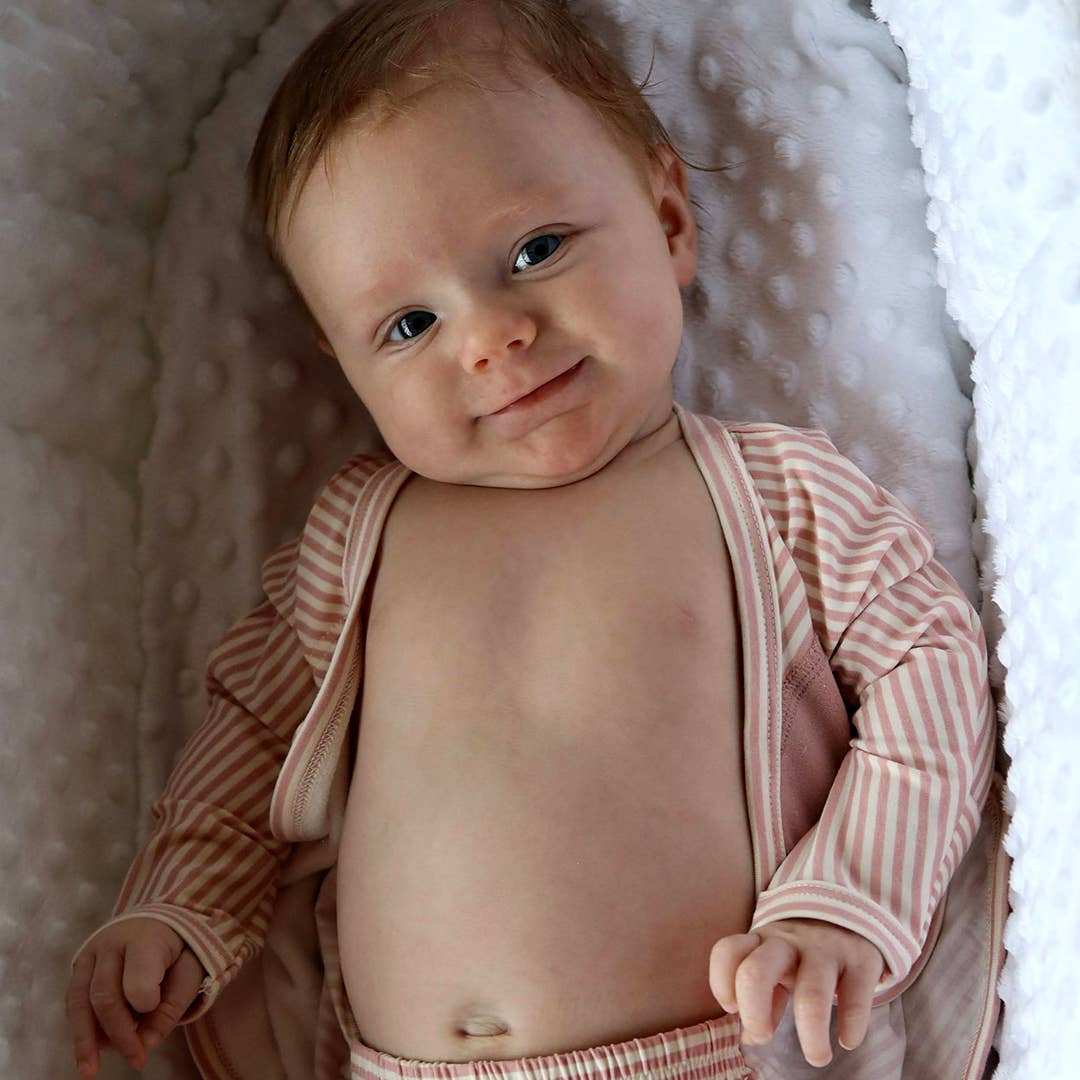 Bonsie Skin to Skin Babywear - Footie - Berry Twist