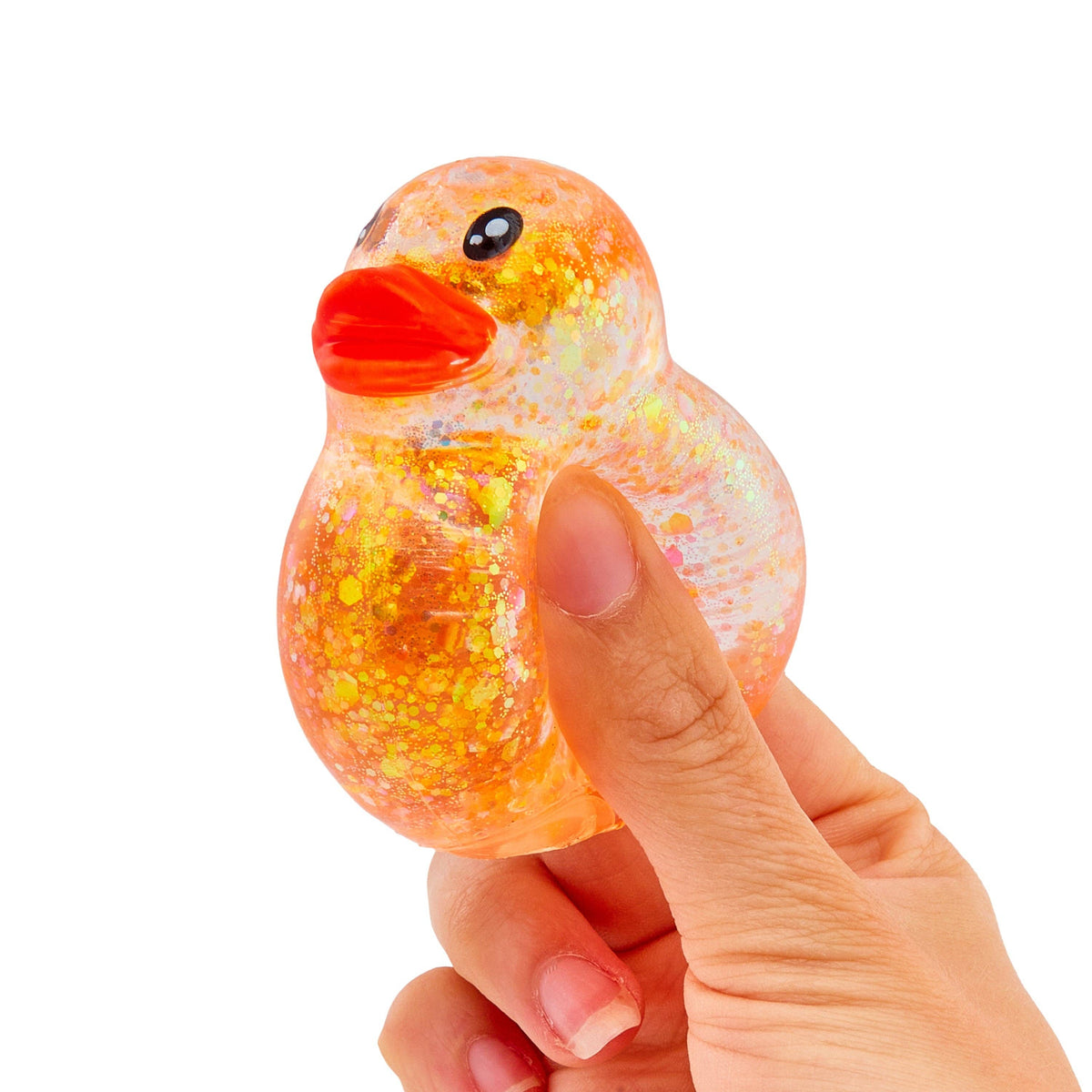 Toy Mania - Sensory Toy Box Squishy Glitter Ducks Stress Relief Fidget Toy (4-pack) (limit 3)