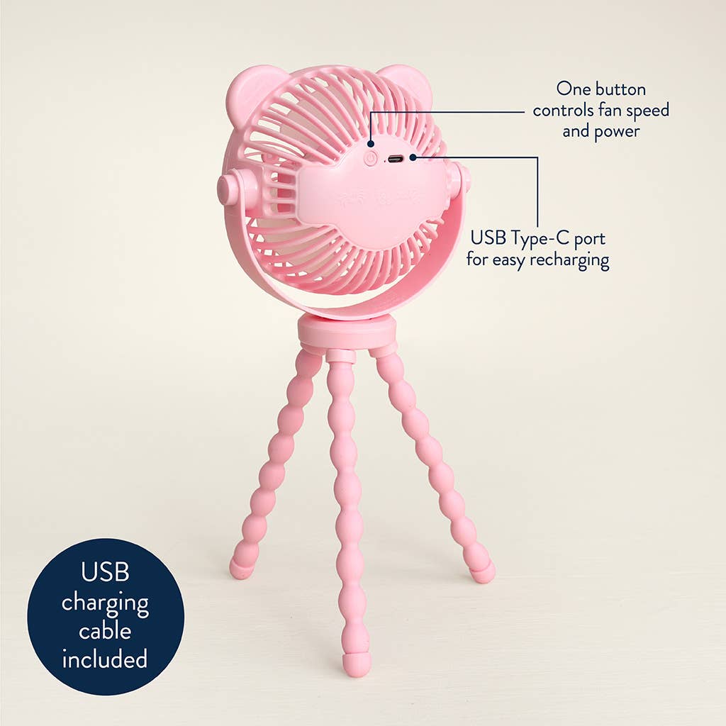 Itzy Ritzy - Itzy Breeze 3-Speed Stroller Fan™: Pink