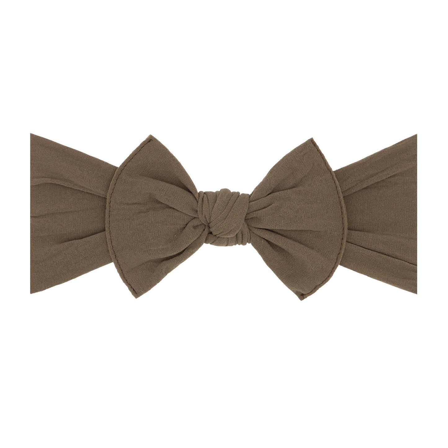 Baby Bling Bows - Baby Bling® The Original Knot soft nylon headband: Cocoa
