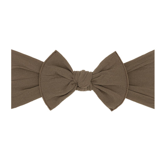 Baby Bling Bows - Baby Bling® The Original Knot soft nylon headband: Cocoa