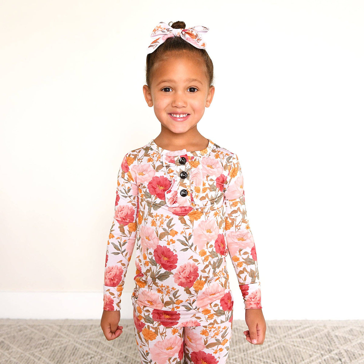 Gigi and Max - Felicity - Ruffle Two-piece Bamboo PJ Set
