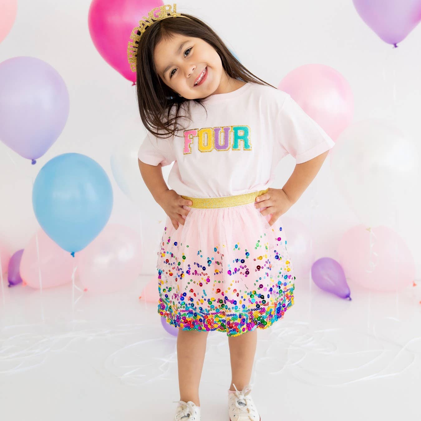 Sweet Wink - Pink Confetti Tutu - Dress Up Skirt Tutu