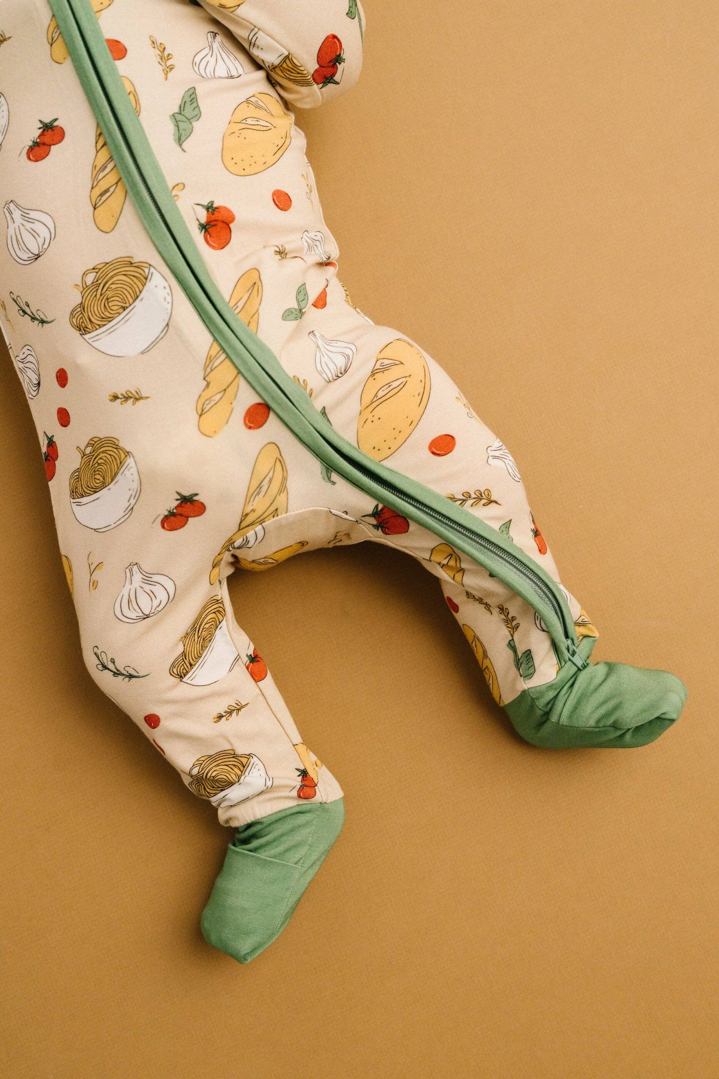 Little One Shop - Pasta Party Bamboo Zip Sleeper PJ