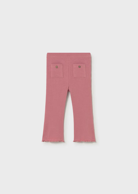 Mayoral - Blush Ribbed Flare Legging (1744)