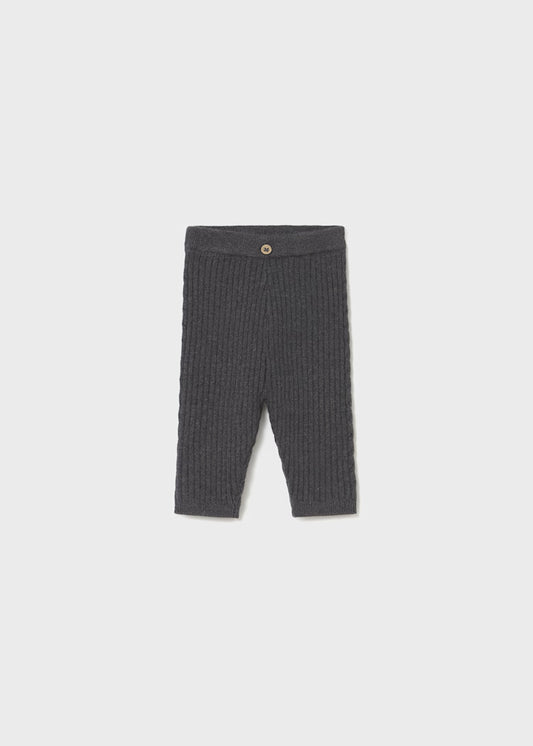 Mayoral - Heather Charcoal Knit Leggings