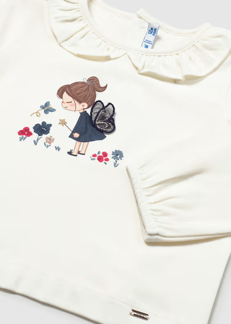 Mayoral - Ruffle Collar T-Shirt (2089)