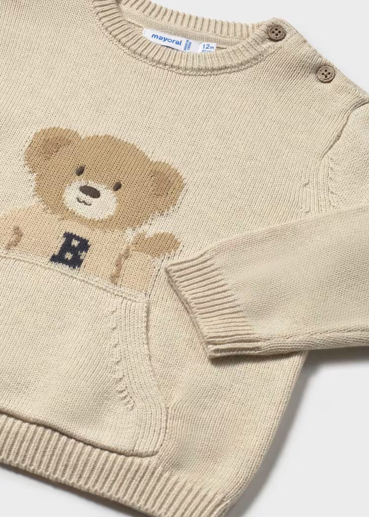 Mayoral - Oversized Sweater - Bear