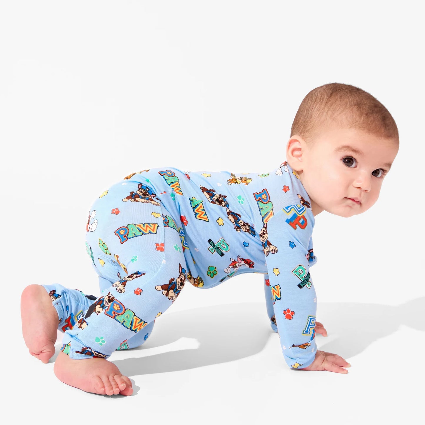 Bellabu Bear - PAW Patrol Varsity Blue Bamboo Convertible Footie