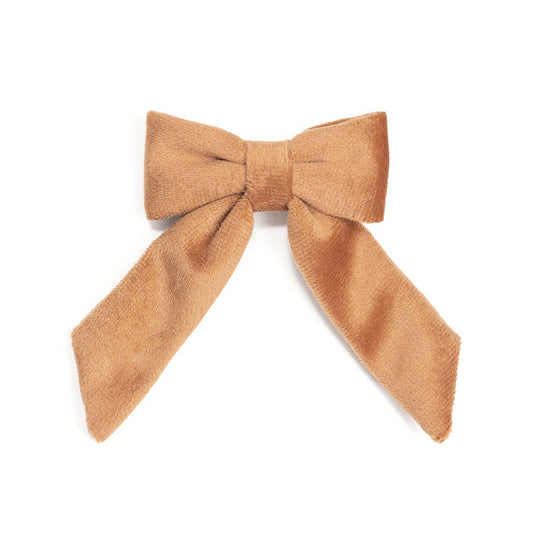 Sweet Wink - Spice Velvet Coquette Bow Clip - Hair Bows