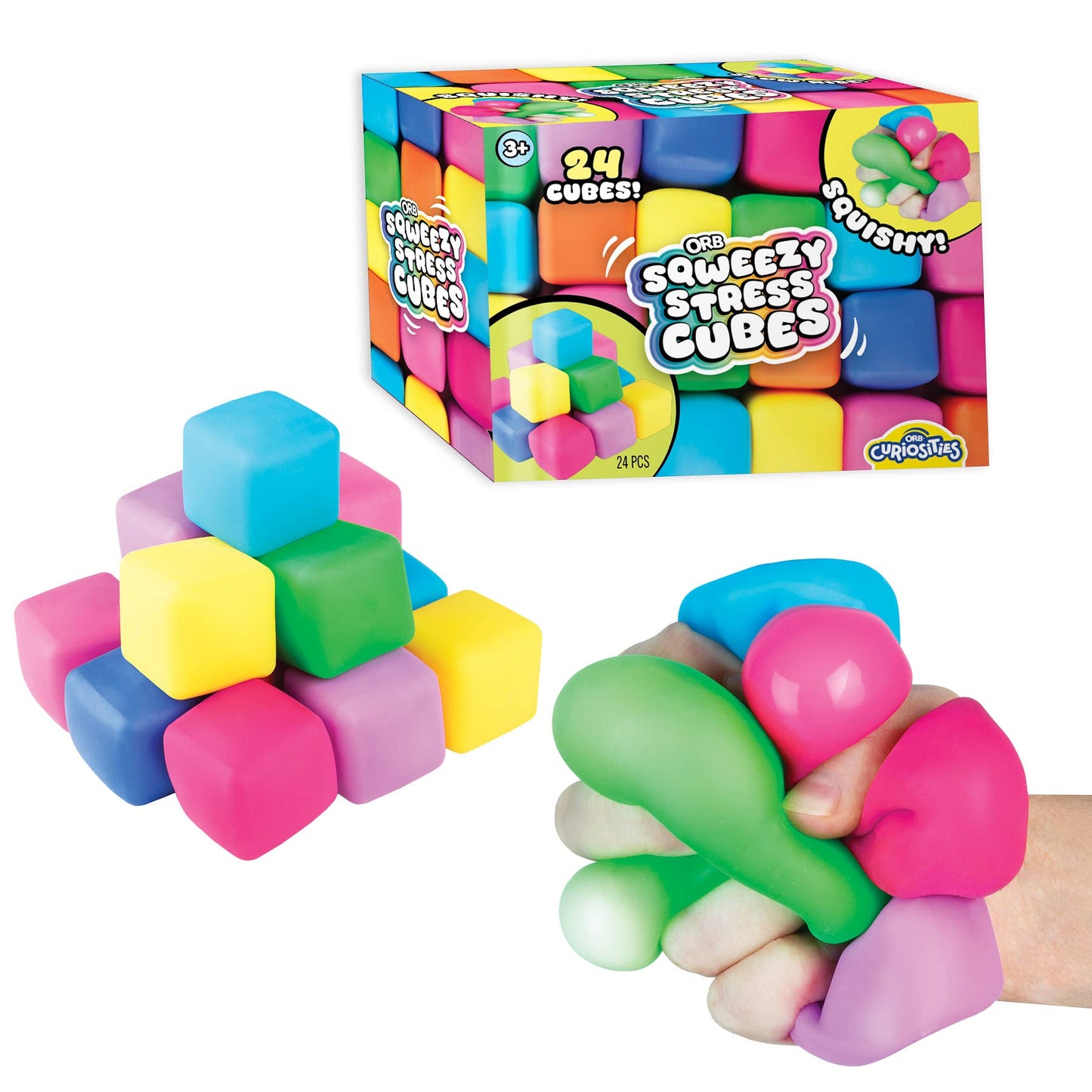 Orb Toys - Sqweezy Stress Cubes(limit 1)