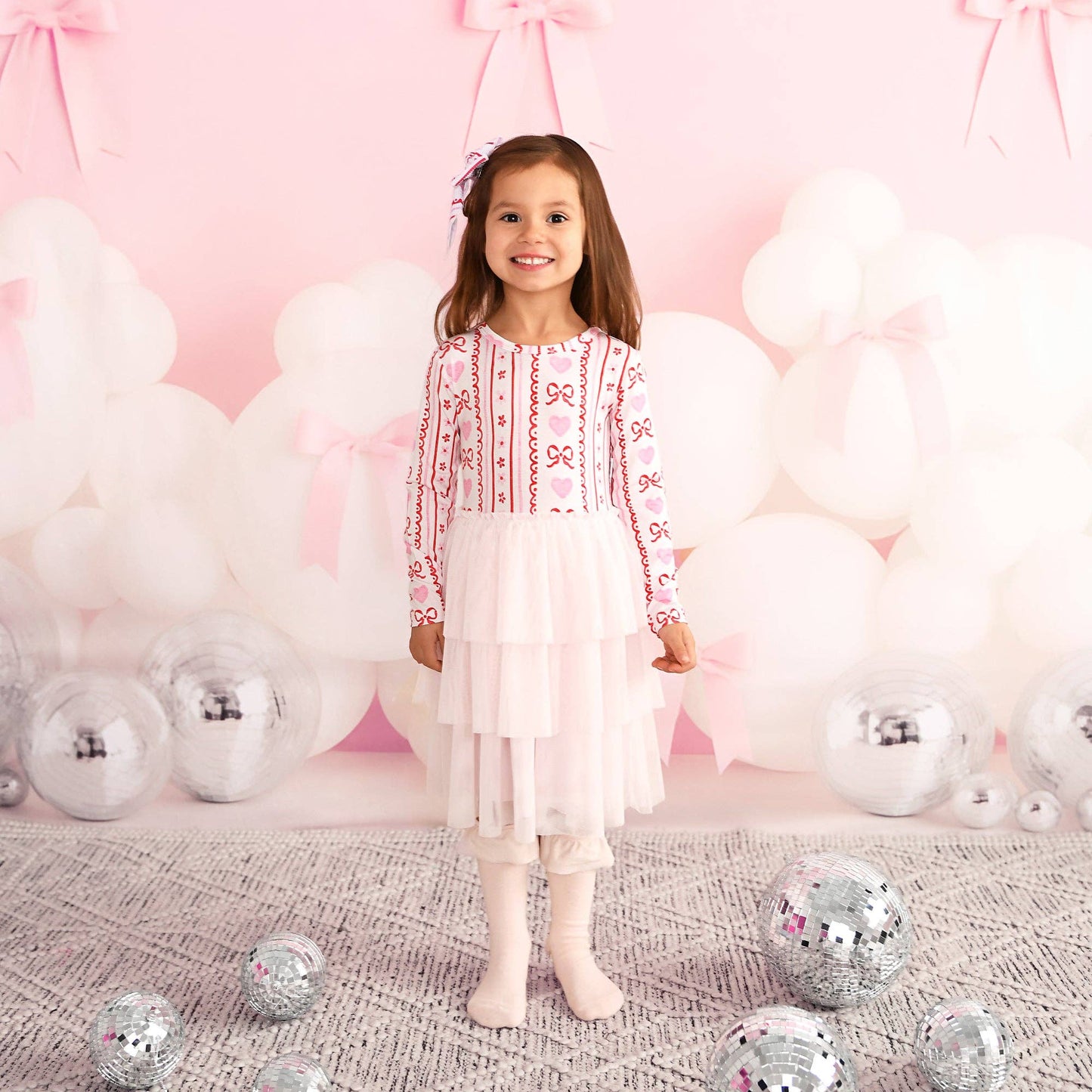 Gigi and Max - Hallie Tulle Tutu Dress Valentines Day Bamboo