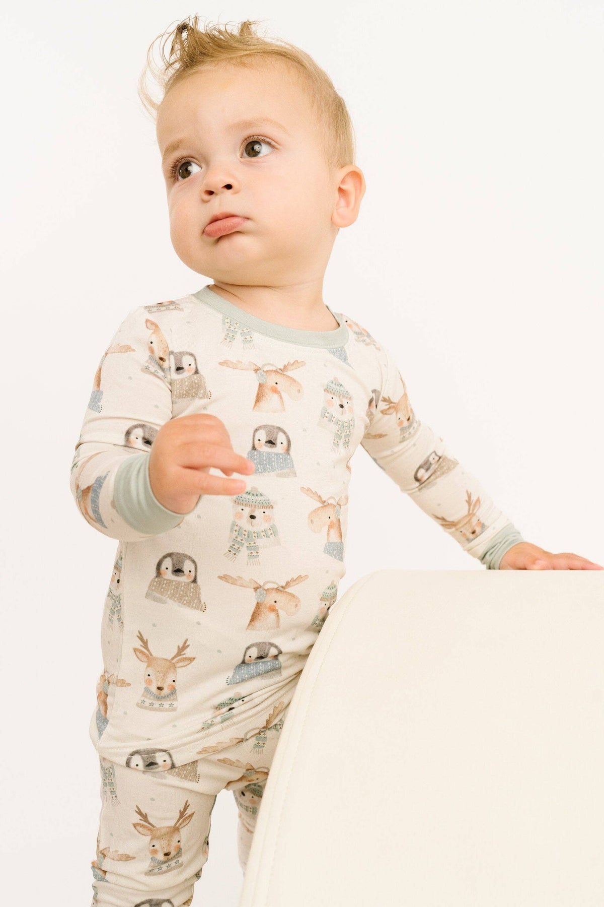Little One Shop - Frosty Friends Bamboo PJ Set