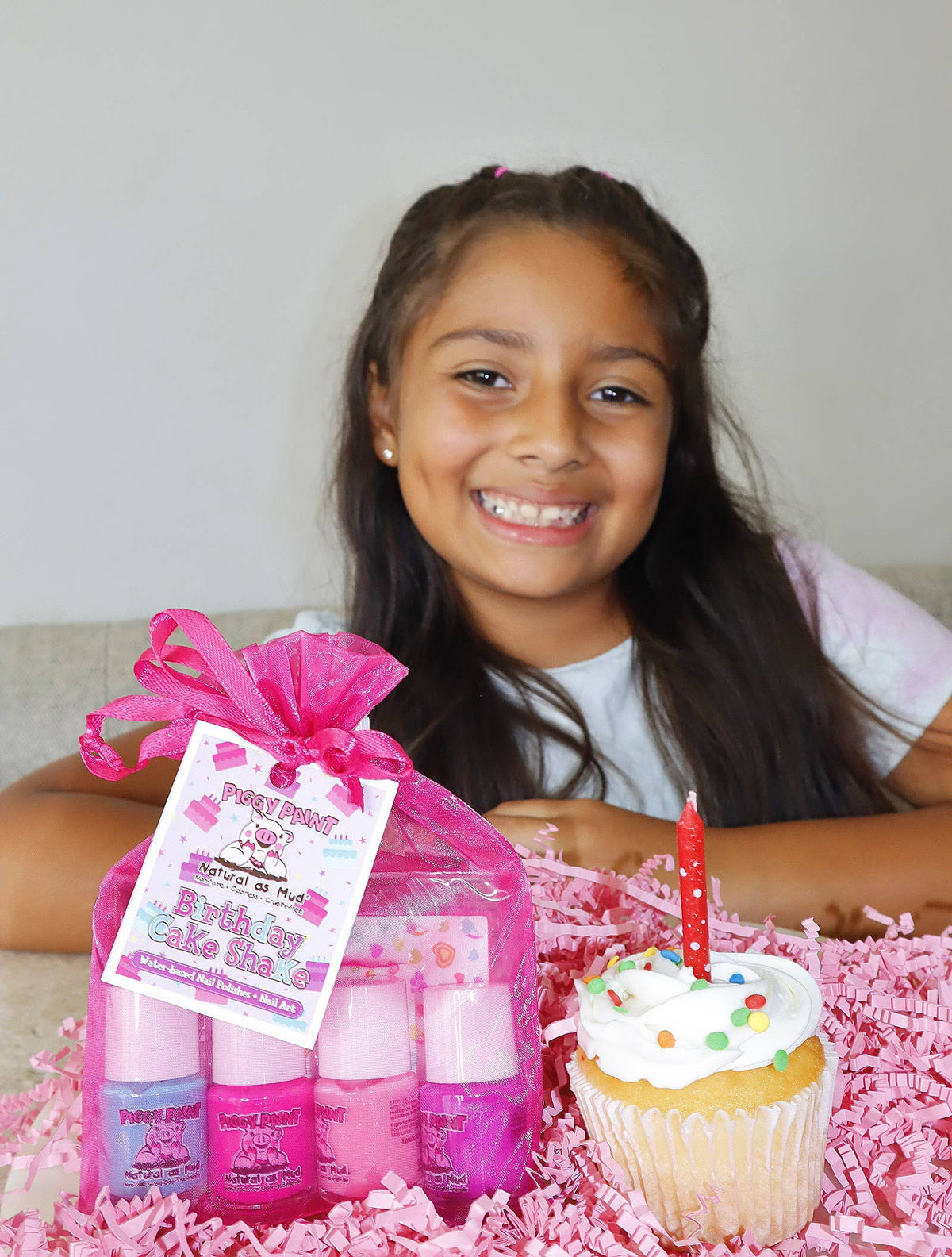 Piggy Paint - Birthday Cake Shake Gift Set Non-Toxic Kids Nail Polish