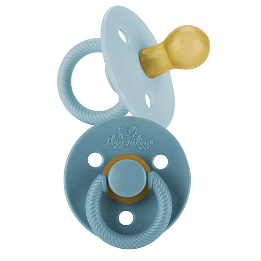 Itzy Ritzy - Itzy Soother™ Natural Rubber Paci Sets: Harbor + Coast (0-6m)