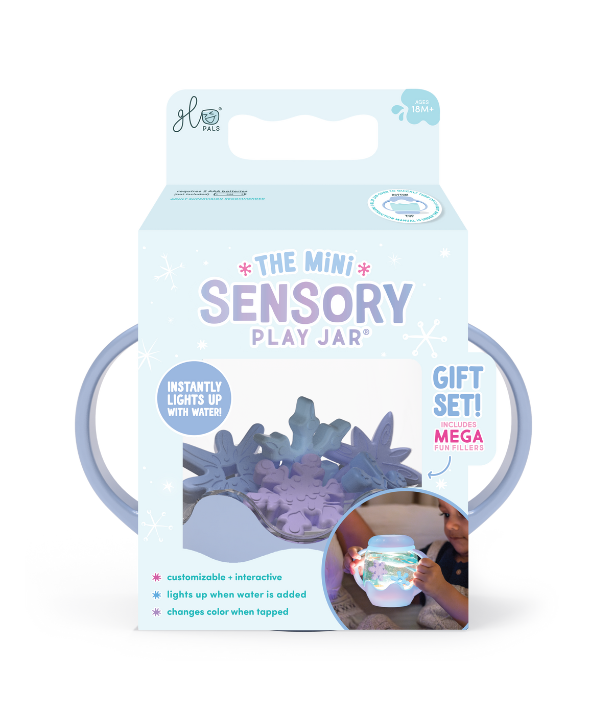 Glo Pals - Mini Sensory Play Jar Gift Set - Holiday