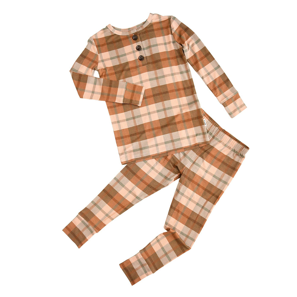Gigi and Max - Asher TWO PIECE Bamboo Plaid PJ Set