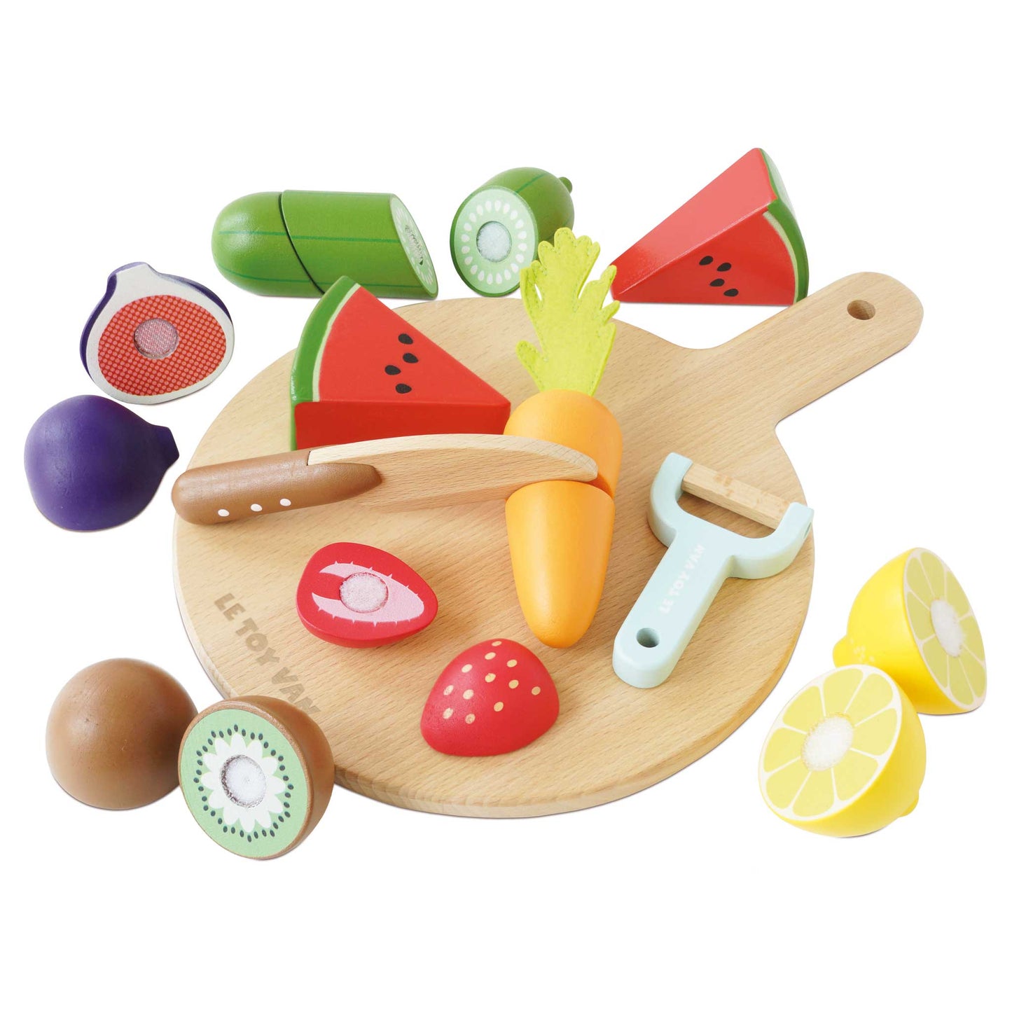 Le Toy Van, Inc. - Wooden Chopping Board & Sliceable Play Food