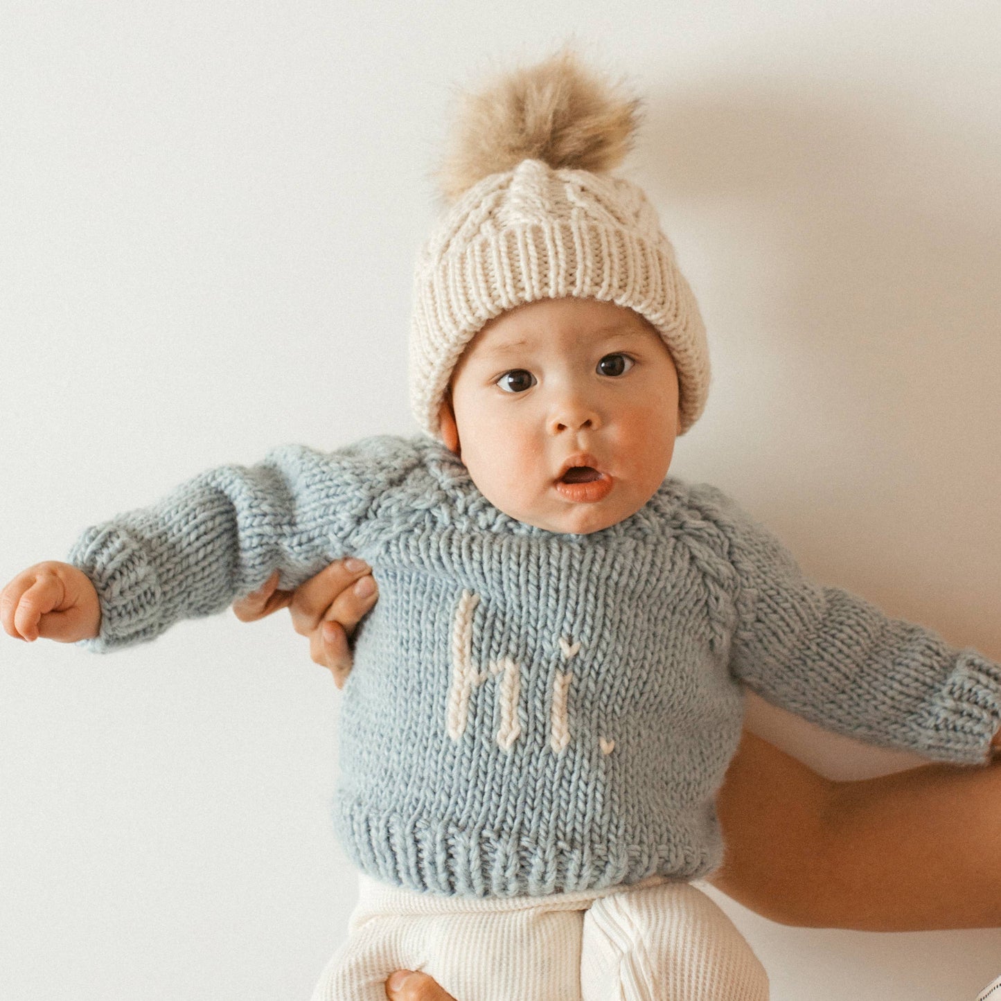 Huggalugs - Hi. Surf Crew Neck Knit Sweater