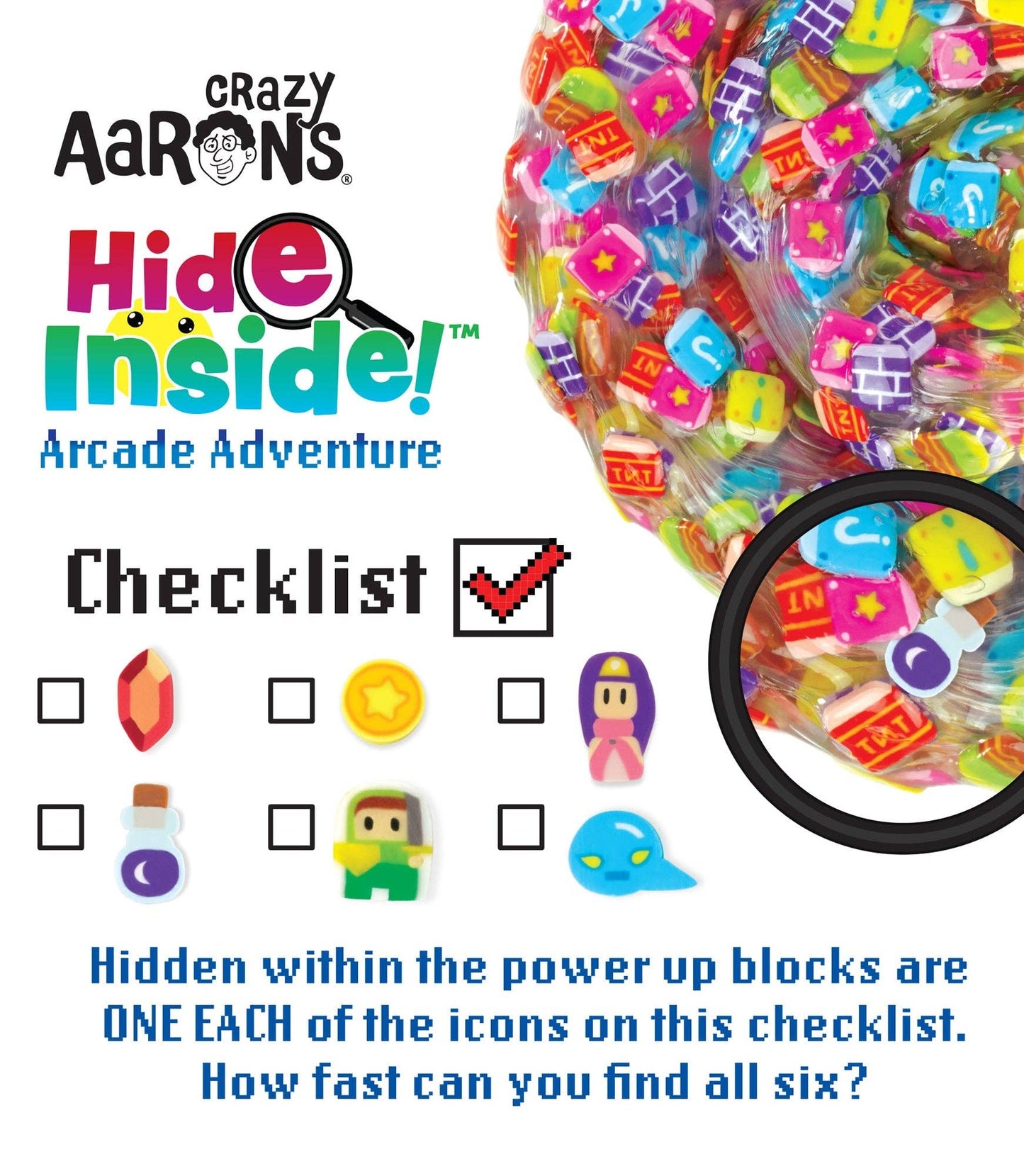 Crazy Aaron's - Arcade Adventure | Hide Inside!® Thinking Putty