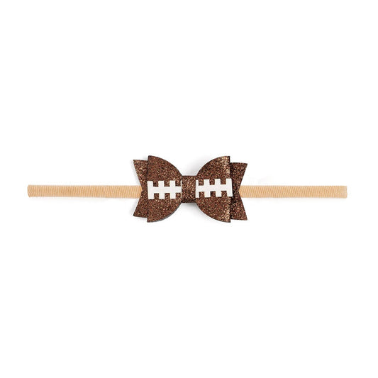 Sweet Wink - Game Day Glitter Bow Baby Headband - Hair Accessories