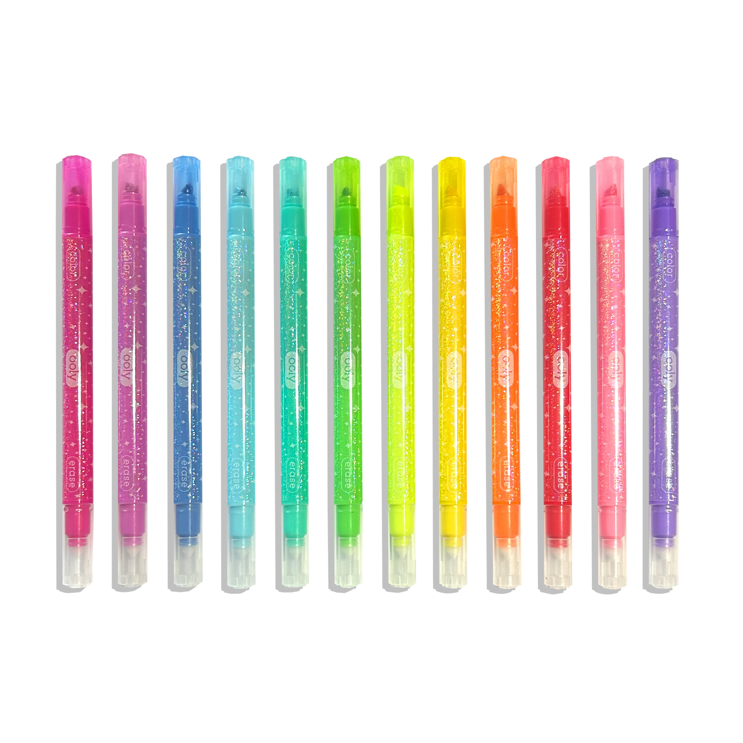 OOLY - Make no Mistake! Glittery Erasable Markers (Set of 12)