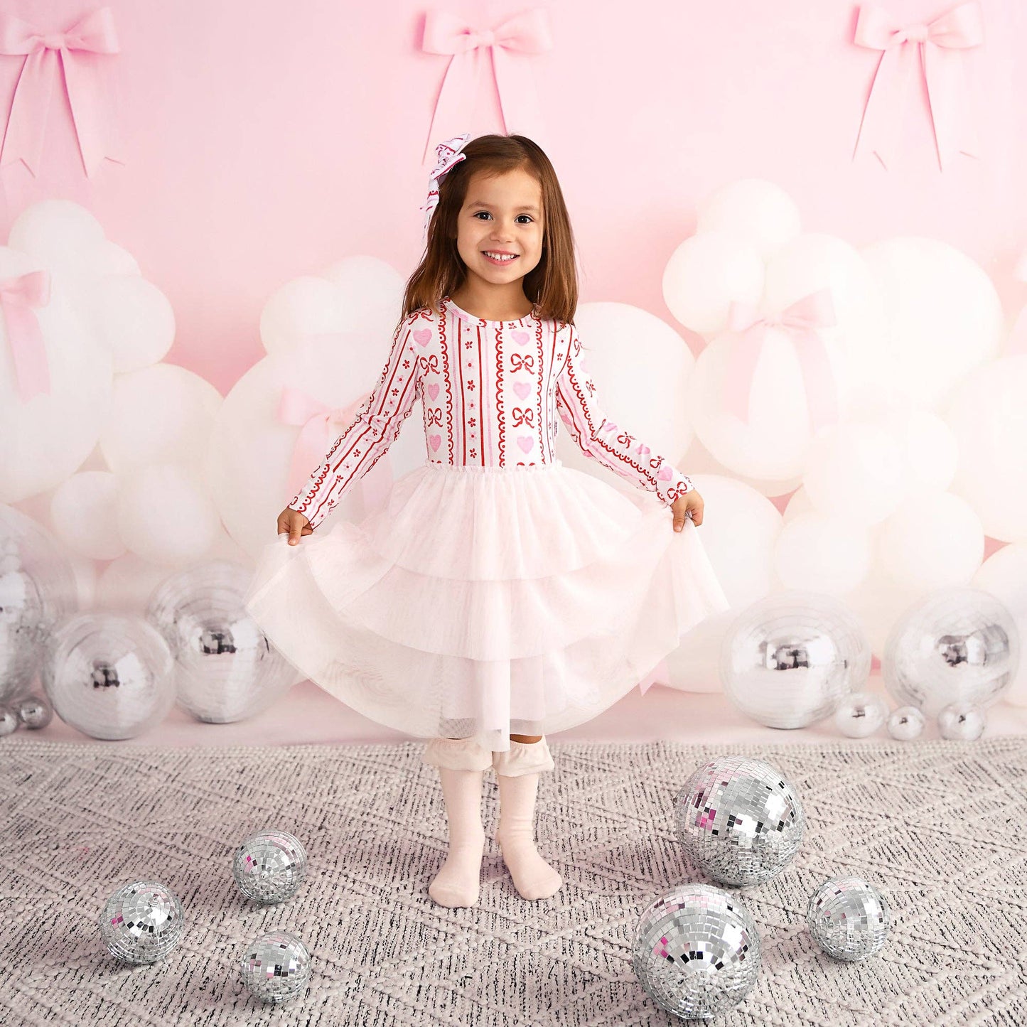 Gigi and Max - Hallie Tulle Tutu Dress Valentines Day Bamboo