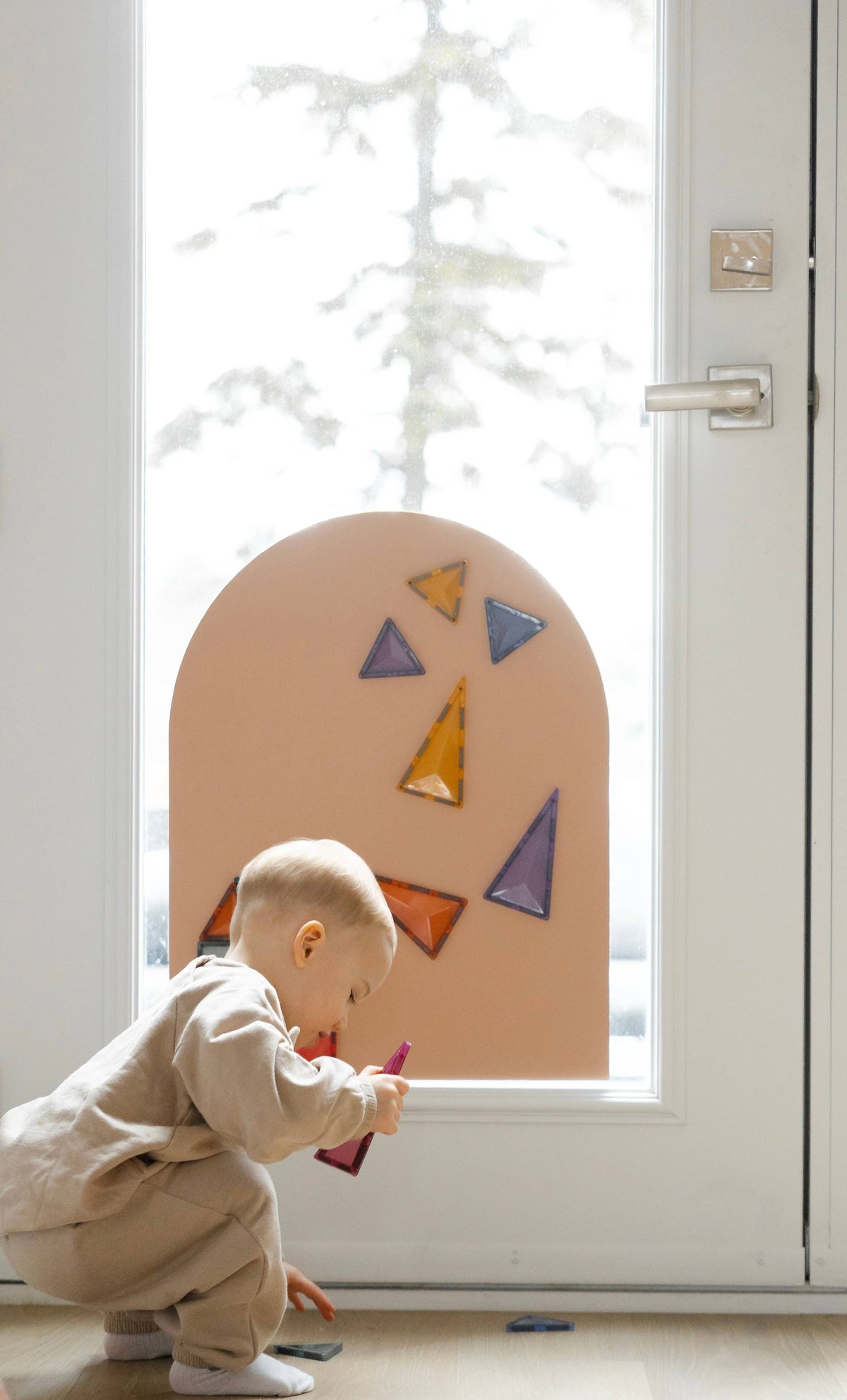 Cherrypick - MINI Magic Playwall - Arch Magnetic Art Wall Decal: Caramel