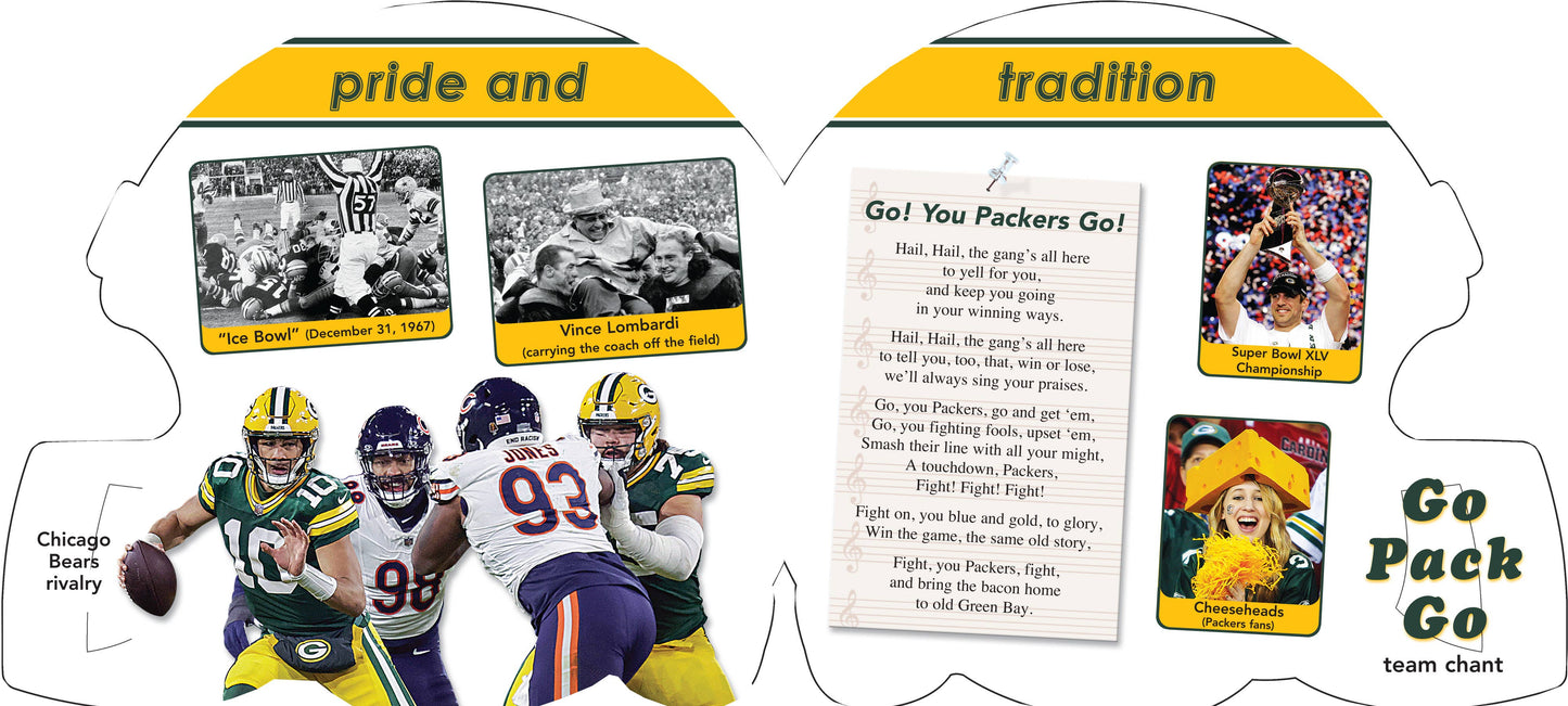 Michaelson Entertainment-Childrens Sports Board Books & Toys - Green Bay Packers 101