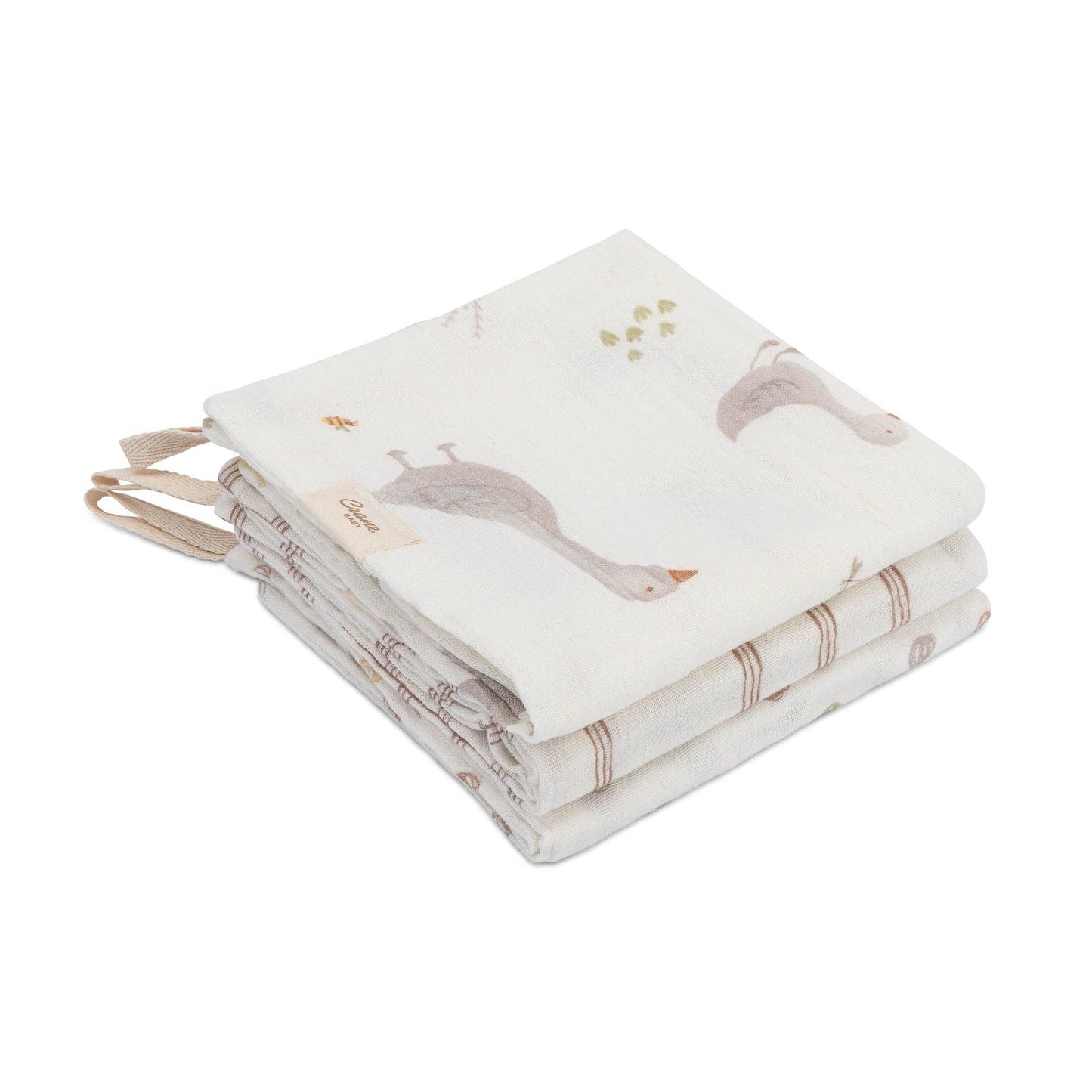 Crane Baby - Charlie Farmhouse Goose HT/Wash Cloth Set