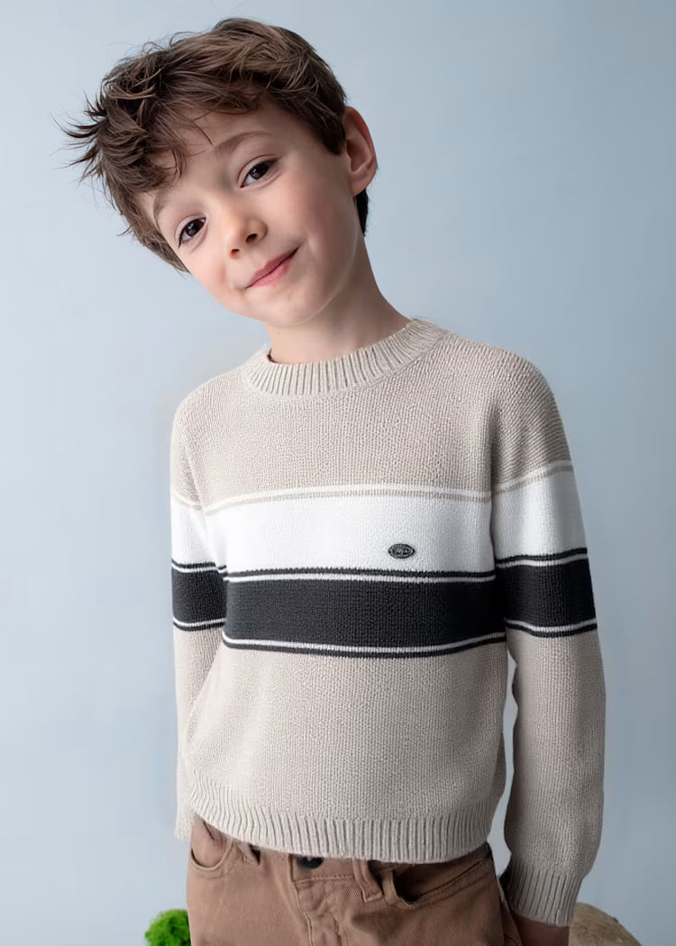 Mayoral - Striped Knit Sweater
