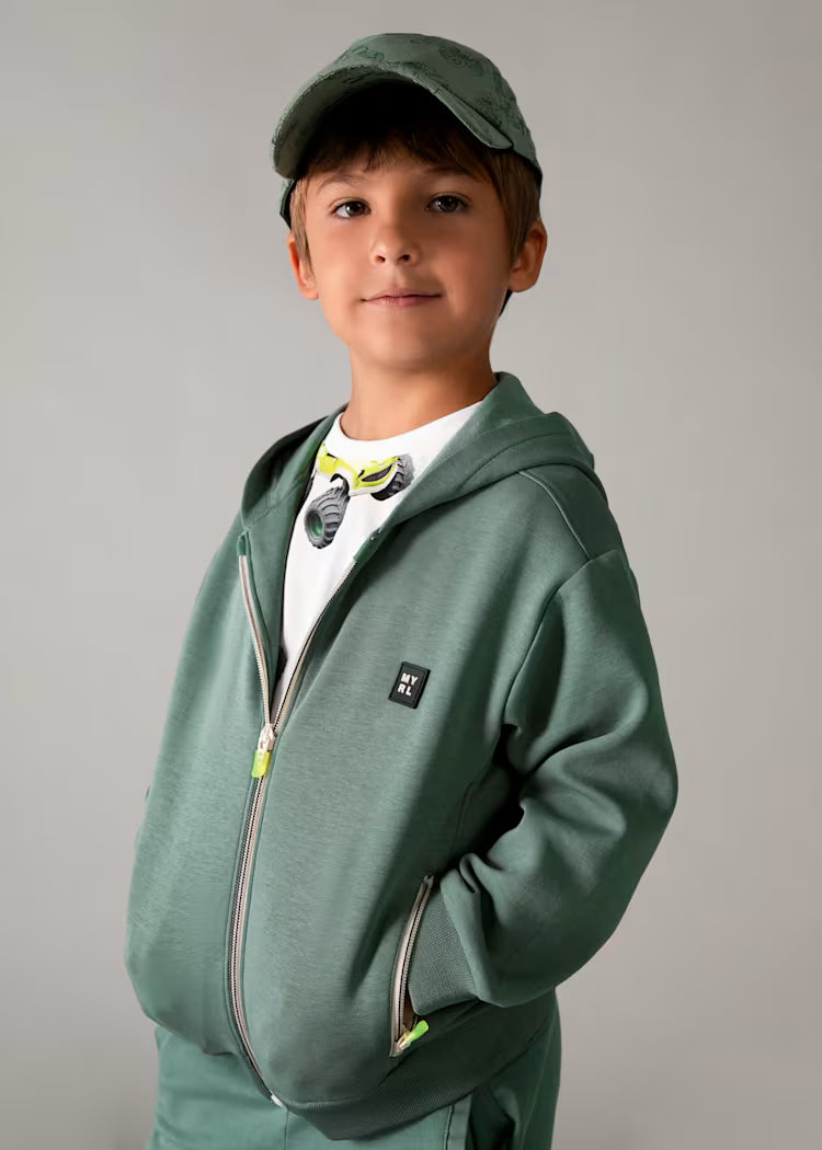 Mayoral - Green Zipper Sweatshirt (3442)