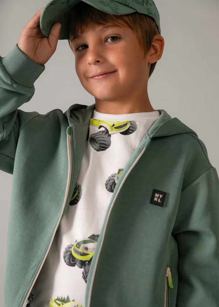 Mayoral - Green Zipper Sweatshirt (3442)