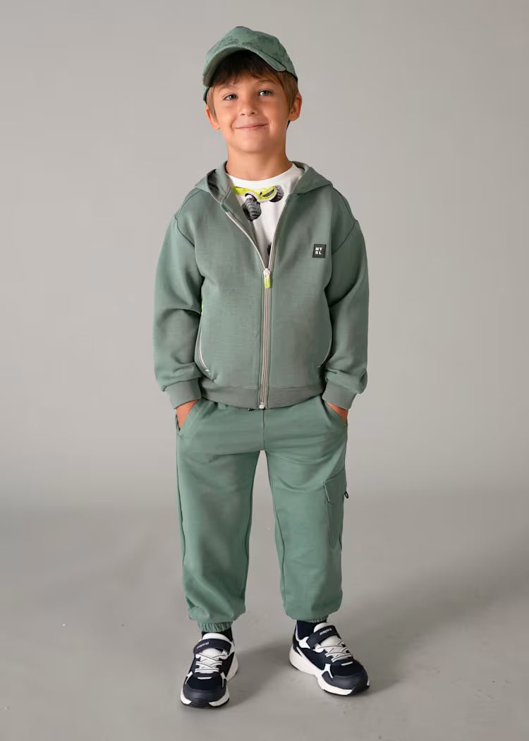Mayoral - Green Zipper Sweatshirt (3442)