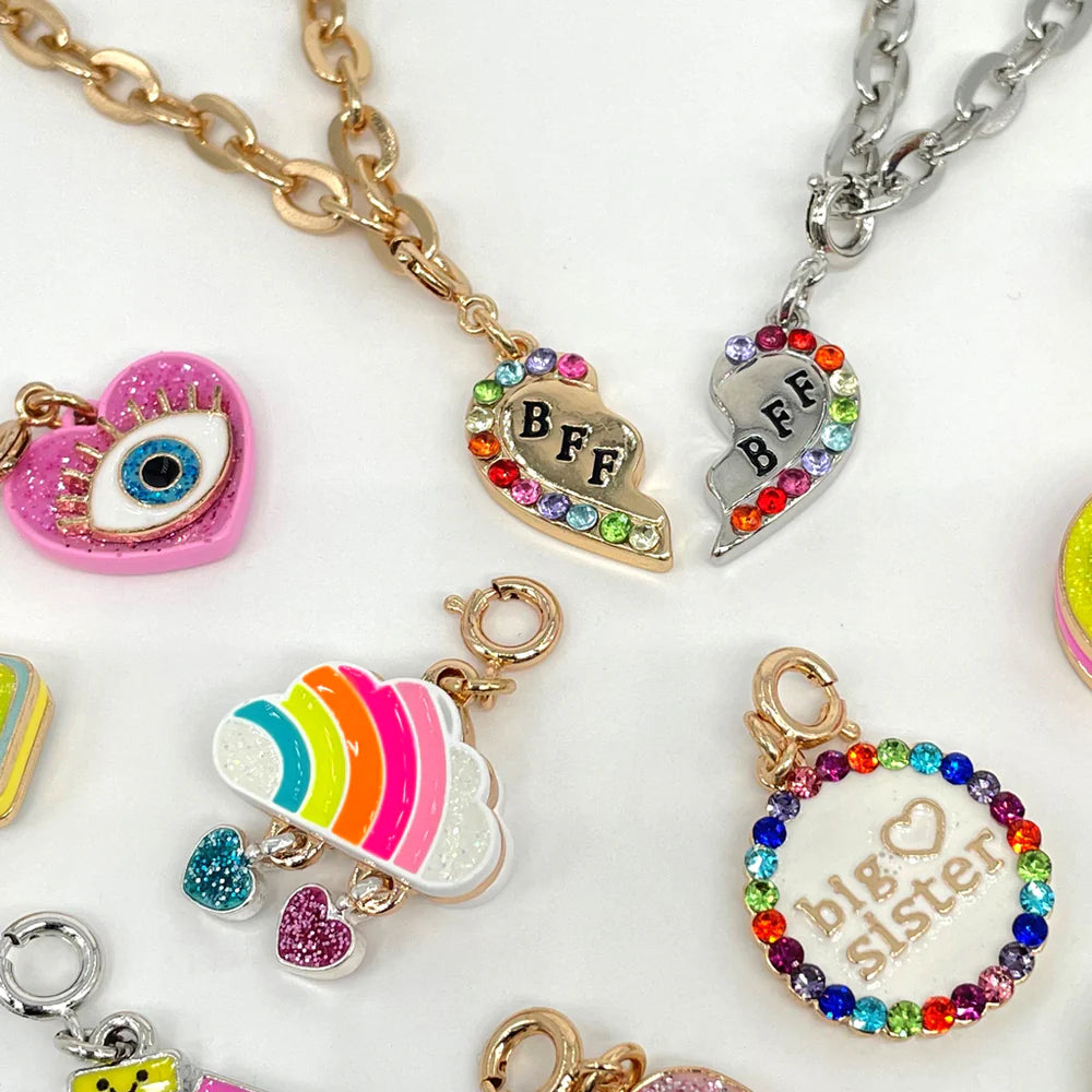 High IntenCity - Charm It! Gold BFF Broken Heart Charm