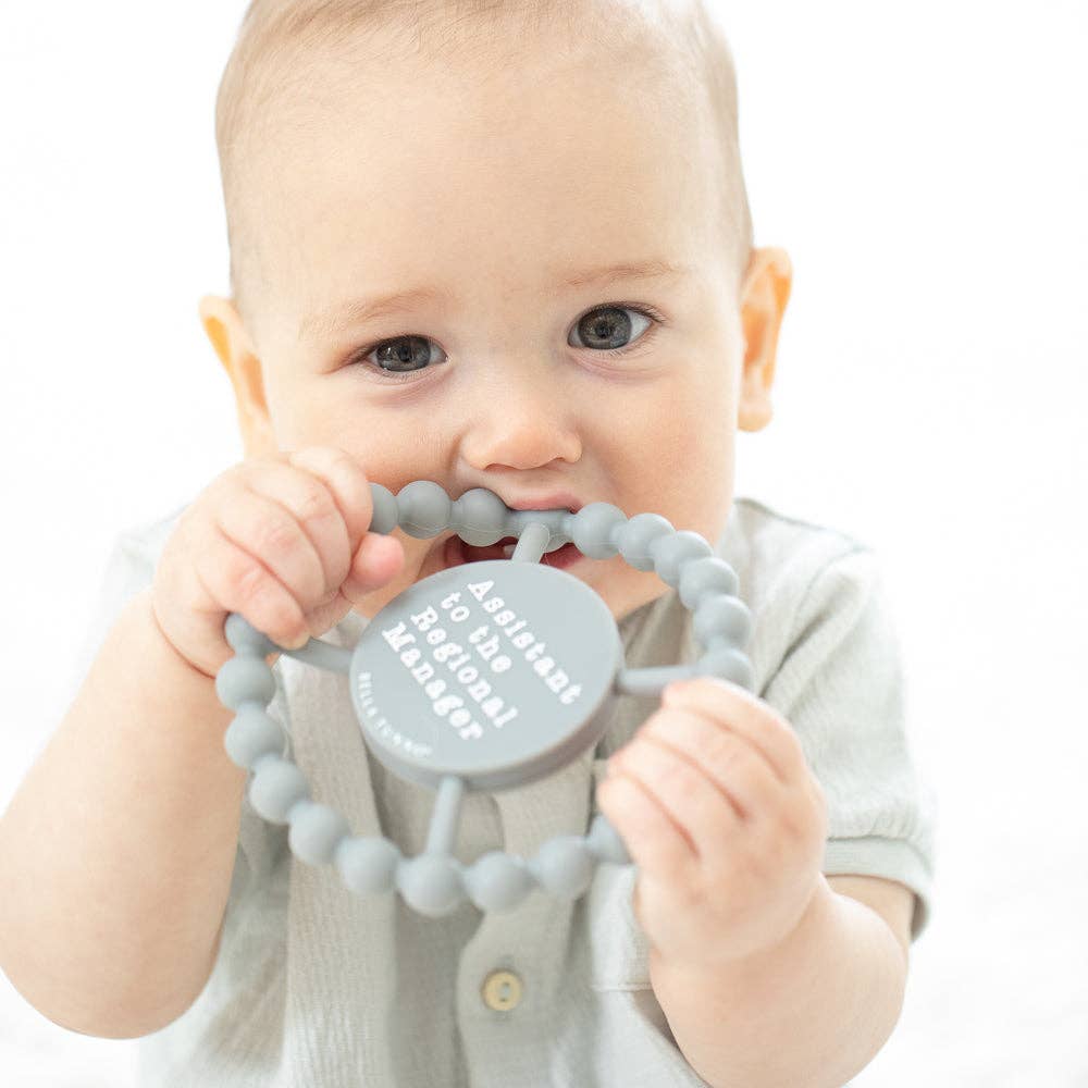 Bella Tunno - Assistant to the Manager Happy Teether: Grey