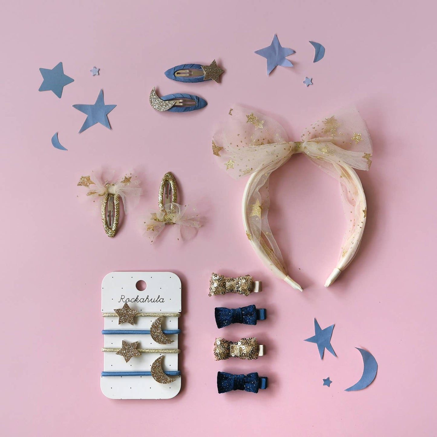 Rockahula Kids US - Sequin and Velvet Mini Bow Clip Set