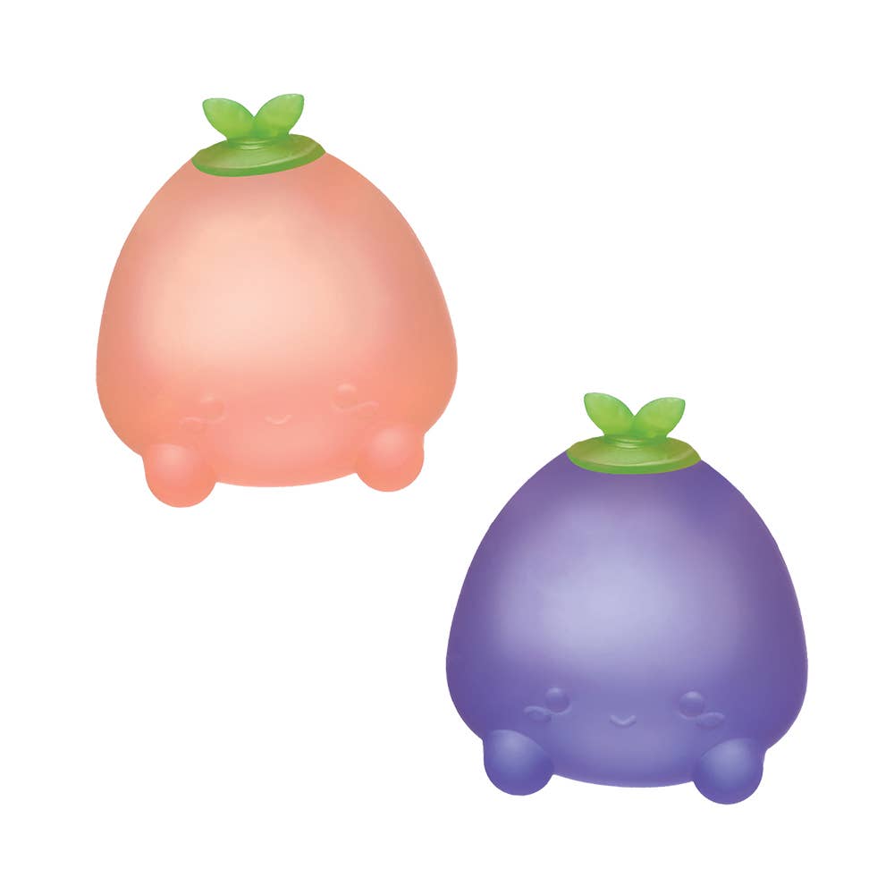 Top Trenz Inc - Super Duper Sugar Squisher - Mini Fruits 2 Pack set | Fidget | Squish (limit 1)